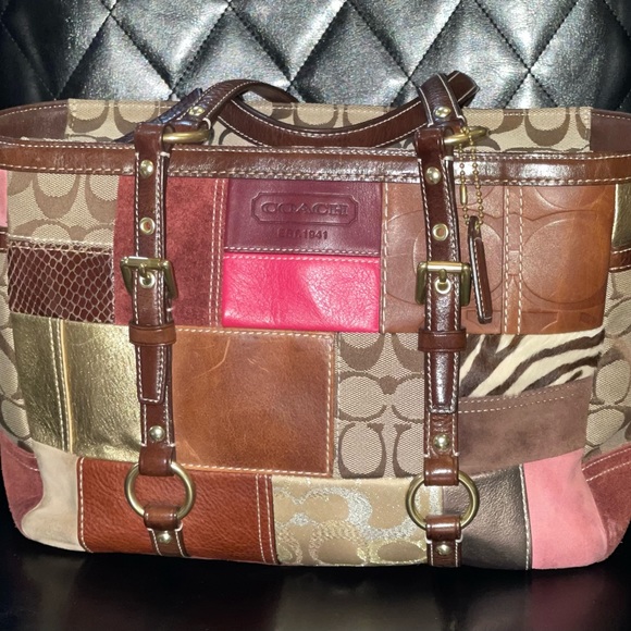 Coach Handbags - COACH Eva Patchwork. EUC